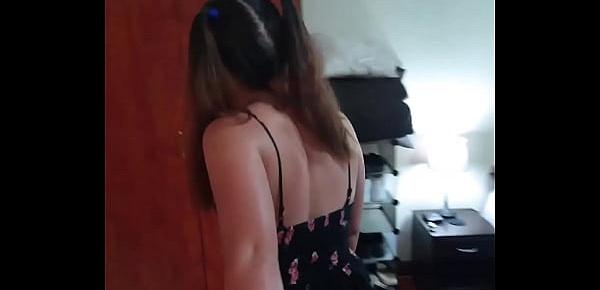  Step daughter taking her daddy for a pee and give him a blowjob
